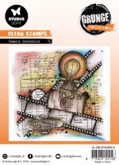 Studio Light Clear Stamps - Grunge Collection Nr. 514 - Camera Invention