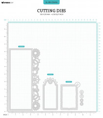 Studio Light Cutting Die - Grunge Collection Nr. 696 - Slimline & Tags