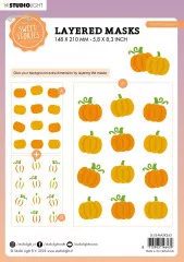 Studio Light - Layered Masks / Stencils - Sweet Stories Nr. 243 - Pumpkin Party