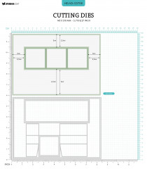 Studio Light Cutting Dies - Natures Dream Nr. 708 - Trio Flip Card