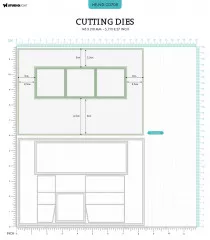 Studio Light Cutting Dies - Nature\s Dream Nr. 708 - Trio Flip Card