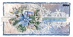 Studio Light Cutting Die - Vintage Christmas Nr. 719 - Snowflake & Poinsettia