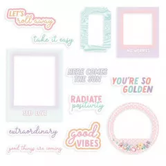 Piatek13 - Paper Ephemera Set - Have fun - Frames & Words