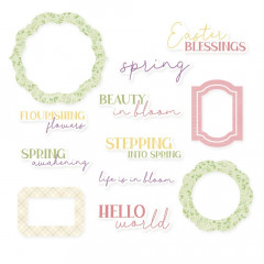 Piatek13 - Paper Ephemera Set - Spring is Calling - Frames & Words