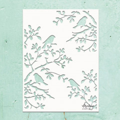 Mintay Kreativa 6x8 Stencil - Birds