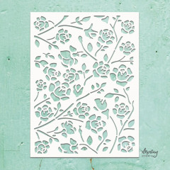 Mintay Kreativa 6x8 Stencil - Rosebuds