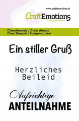 Clear Stamps - Text Ein stiller Gruss