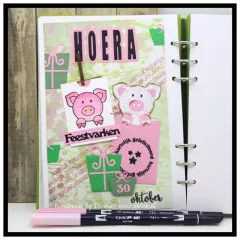 Clear Stamps Bits and Pieces - Nr. 223 - Schwein