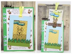 Clear Stamps Bits and Pieces - Hase mit geschlossen Augen