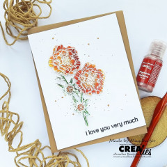 CREAlies Clear Stamps Stampzz - Geum