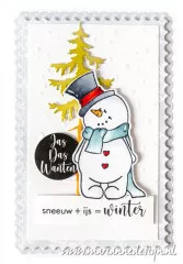 Clear Stamps and Cutting Die - Schneemann