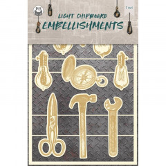 Piatek13 Chipboard Embellishments - Free Spirit 01