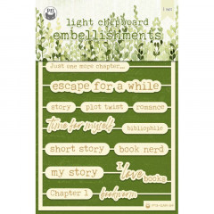 Piatek13 Chipboard Embellishments - Garden of Books 07