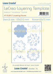 LeCrea - Layering Stencil - Blume