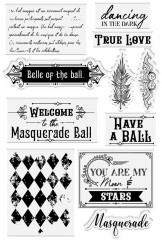 Clear Stamps - Masquerade Ball Masquerade Sentiments