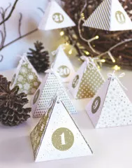 Adventskalender Pyramiden Diamond gold