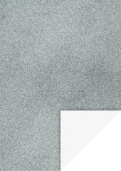 Glitterkarton A4, silberfarben