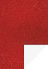 Glitterkarton A4, rot
