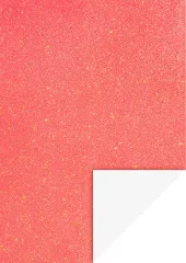 Glitterkarton A4, neonrot
