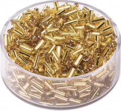 Rocailles Stiftperle gold