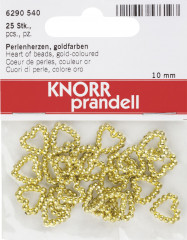 Perlenherzen, gold