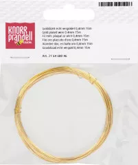 Golddraht 0,4 mm, vergoldet