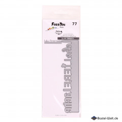 Farbton - Stanzschablone Lebe, Liebe, Lache