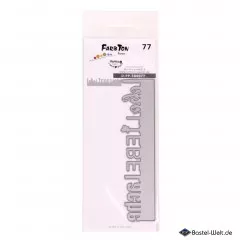 Farbton - Stanzschablone Lebe, Liebe, Lache