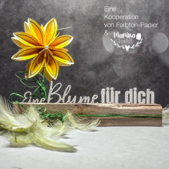 Farbton - Stanzschablone Eine Blume für dich