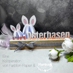 Farbton - Stanzschablone vom Osterhasen