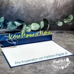 Stanzschablone - Konfirmation