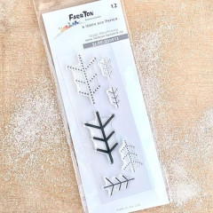 Clear Stamps für Schneeflocke Nr. 12-L / 12 / 12-Mini