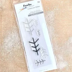 Clear Stamps für Schneeflocke Nr. 12-L / 12 / 12-Mini