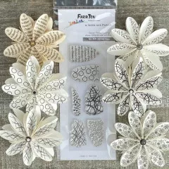 6 neue Stempelmotive für Faltblume Nr. 16 S-2
