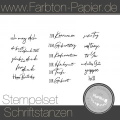 Stempel Anhänger / Schriften