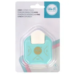 Eckenstanzer in transparenter Blisterverpackung mit Anleitung, We R Memory Keepers Branding sichtbar