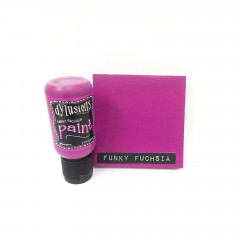 Flip Cap Bottle Dylusions Paint - Funky Fuchsia