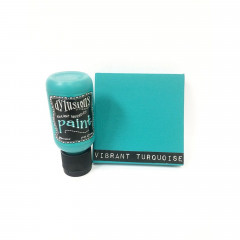 Flip Cap Bottle Dylusions Paint - Vibrant Turquoise