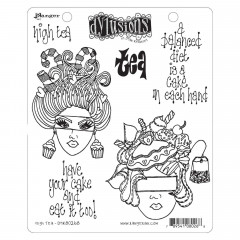 Dylusions Cling Stamps - High Tea