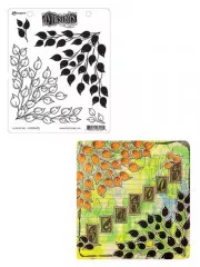 Dylusions Cling Stamps - Leaf Me Be