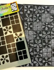 Dylusions Stencils - Square Dance (small)