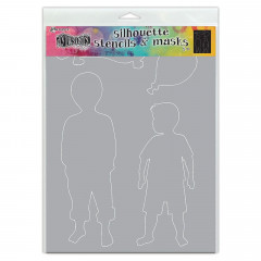 Dylusions Stencils Silhouette - Otis