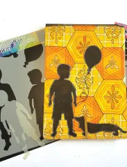 Dylusions Stencils Silhouette - Otis