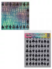 Dylusions Stencils - Suits You Sir (Small)