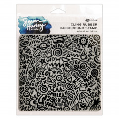 Simon Hurley Cling Stamps - Background School Scribbles