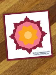 Simon Hurley 6x6 Stencil - Flowering Mandala