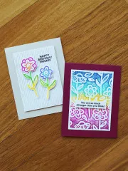 Simon Hurley Cling Stamps - Background Crazy Daisies