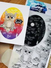 Simon Hurley Clear Stamps - Owl Buddies