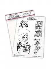 Dina Wakley Media Cling Stamps - Perfect To Me