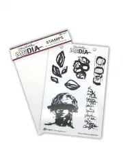 Dina Wakley Media Cling Stamps - Seeing is Believing